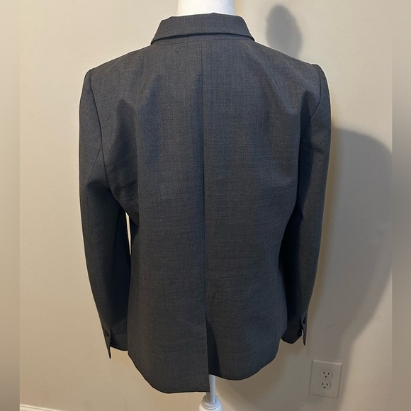 J. Crew Dark Gray Wool Blazer Jacket Size 12 - Picture 4 of 9